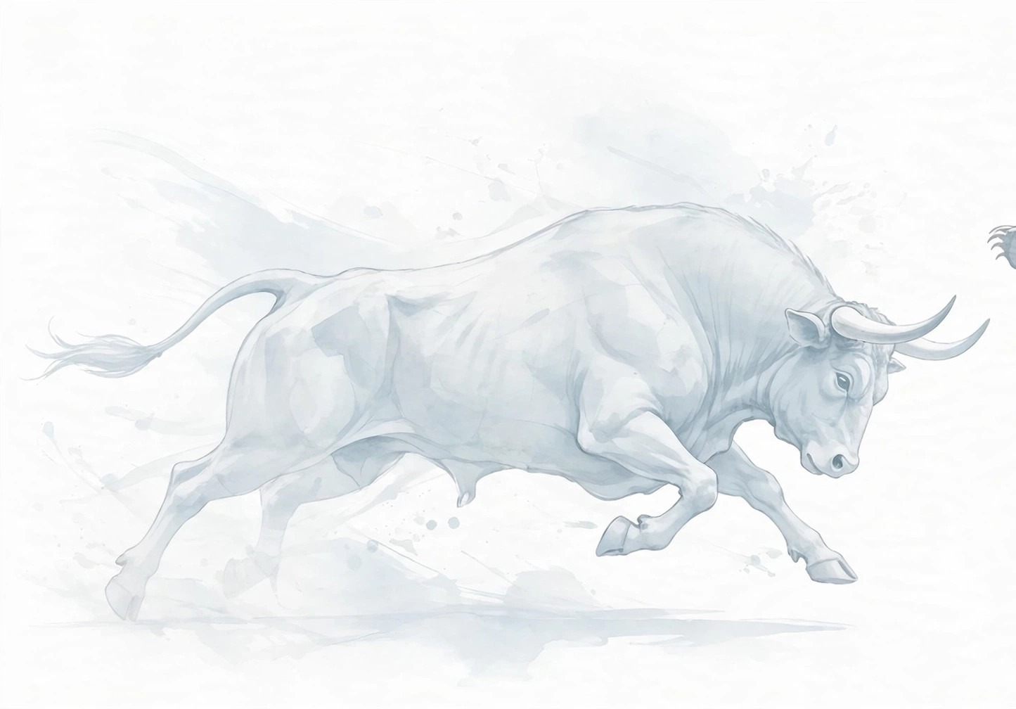 Bull artwork representing a rising stock market